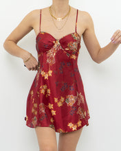 Load image into Gallery viewer, Vintage x Red Satin Mini Slip Dress (S)