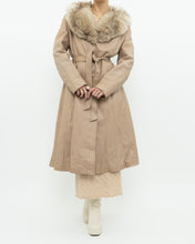 Load image into Gallery viewer, Vintage x Beige Penny Lane Leather, Fur Coat (XS-M)