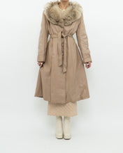 Load image into Gallery viewer, Vintage x Beige Penny Lane Leather, Fur Coat (XS-M)