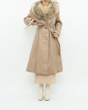 Load image into Gallery viewer, Vintage x Beige Penny Lane Leather, Fur Coat (XS-M)