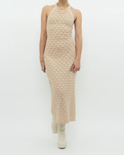 Load image into Gallery viewer, ALICE &amp; OLIVIA x Deadstock Beige Knit Floor Length Dress (M, L)