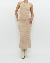 Load image into Gallery viewer, ALICE &amp; OLIVIA x Deadstock Beige Knit Floor Length Dress (M, L)