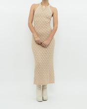 Load image into Gallery viewer, ALICE &amp; OLIVIA x Deadstock Beige Knit Floor Length Dress (M, L)