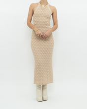 Load image into Gallery viewer, ALICE &amp; OLIVIA x Deadstock Beige Knit Floor Length Dress (M, L)