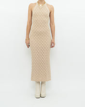 Load image into Gallery viewer, ALICE &amp; OLIVIA x Deadstock Beige Knit Floor Length Dress (M, L)