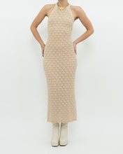 Load image into Gallery viewer, ALICE &amp; OLIVIA x Deadstock Beige Knit Floor Length Dress (M, L)