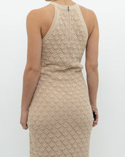 Load image into Gallery viewer, ALICE &amp; OLIVIA x Deadstock Beige Knit Floor Length Dress (M, L)