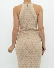 Load image into Gallery viewer, ALICE &amp; OLIVIA x Deadstock Beige Knit Floor Length Dress (M, L)