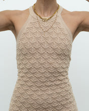 Load image into Gallery viewer, ALICE &amp; OLIVIA x Deadstock Beige Knit Floor Length Dress (M, L)