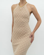 Load image into Gallery viewer, ALICE &amp; OLIVIA x Deadstock Beige Knit Floor Length Dress (M, L)