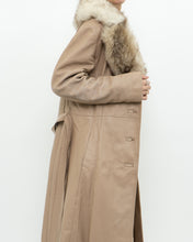 Load image into Gallery viewer, Vintage x Beige Penny Lane Leather, Fur Coat (XS-M)