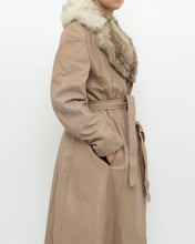 Load image into Gallery viewer, Vintage x Beige Penny Lane Leather, Fur Coat (XS-M)