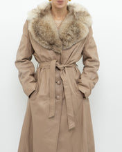 Load image into Gallery viewer, Vintage x Beige Penny Lane Leather, Fur Coat (XS-M)