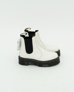 DOC MARTENS x Deadstock White Platform Boots (7.5, 8)