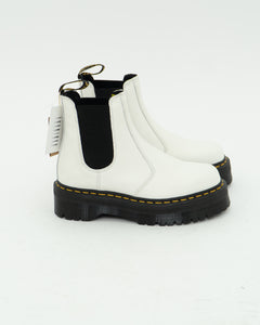 DOC MARTENS x Deadstock White Platform Boots (7.5, 8)