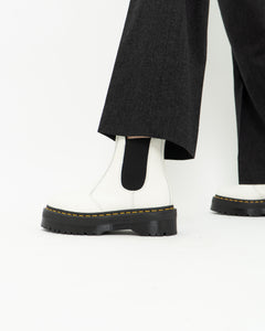 DOC MARTENS x Deadstock White Platform Boots (7.5, 8)