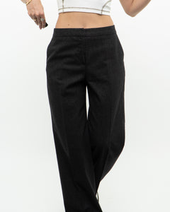 Vintage x MAX MARA Grey Wool Pleated Pants (S)