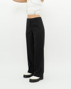 Vintage x MAX MARA Grey Wool Pleated Pants (S)