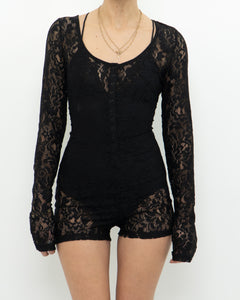 Deadstock x Modern Lace Longsleeve Romper (S, M)