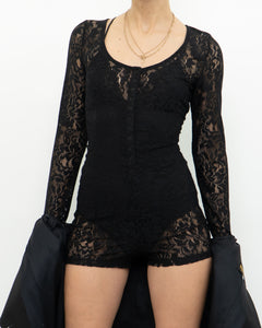 Deadstock x Modern Lace Longsleeve Romper (S, M)