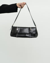 Load image into Gallery viewer, ARCADIA ITALY x Black Leather Zipper Bag