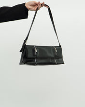 Load image into Gallery viewer, ARCADIA ITALY x Black Leather Zipper Bag