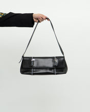 Load image into Gallery viewer, ARCADIA ITALY x Black Leather Zipper Bag