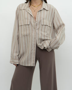 BABATON x Neutral Striped Button Up (XS-L)