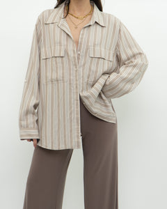 BABATON x Neutral Striped Button Up (XS-L)