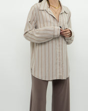 Load image into Gallery viewer, BABATON x Neutral Striped Button Up (XS-L)