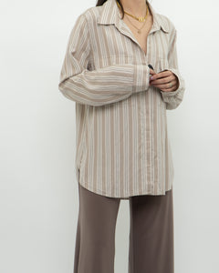 BABATON x Neutral Striped Button Up (XS-L)