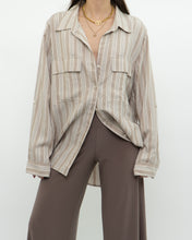 Load image into Gallery viewer, BABATON x Neutral Striped Button Up (XS-L)