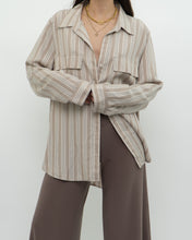 Load image into Gallery viewer, BABATON x Neutral Striped Button Up (XS-L)