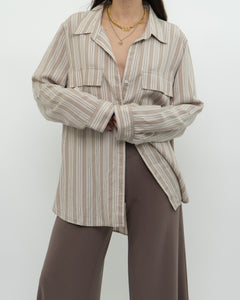 BABATON x Neutral Striped Button Up (XS-L)