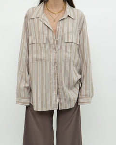 BABATON x Neutral Striped Button Up (XS-L)