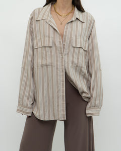 BABATON x Neutral Striped Button Up (XS-L)