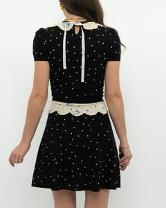 RED VALENTINO x Pure Wool Polka Dot Dress (S, M)