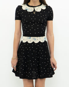 RED VALENTINO x Pure Wool Polka Dot Dress (S, M)