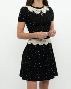 RED VALENTINO x Pure Wool Polka Dot Dress (S, M)