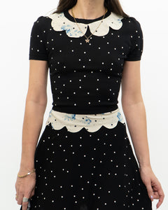 RED VALENTINO x Pure Wool Polka Dot Dress (S, M)