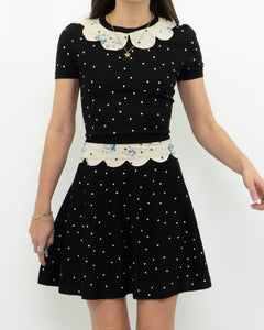 RED VALENTINO x Pure Wool Polka Dot Dress (S, M)