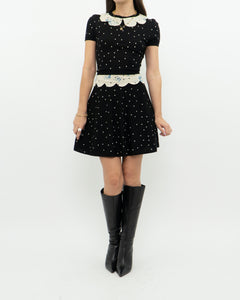 RED VALENTINO x Pure Wool Polka Dot Dress (S, M)