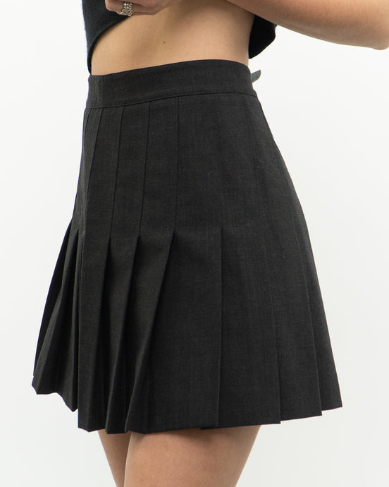 TALULA x Grey Wool Pleated Skirt (S)