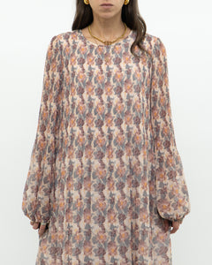 WILFRED x Long Pleated Floral Dress (M)