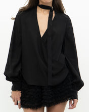 Load image into Gallery viewer, ALEXIS x Black Pure Silk Top (S, M)