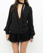 Load image into Gallery viewer, ALEXIS x Black Pure Silk Top (S, M)