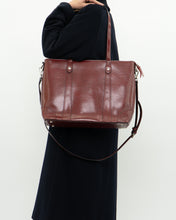 Load image into Gallery viewer, Vintage x Oversized Red Leather Bag