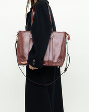 Load image into Gallery viewer, Vintage x Oversized Red Leather Bag