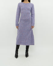 Load image into Gallery viewer, Modern x Heathered Purple Knit Dress (M)