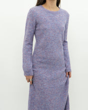 Load image into Gallery viewer, Modern x Heathered Purple Knit Dress (M)